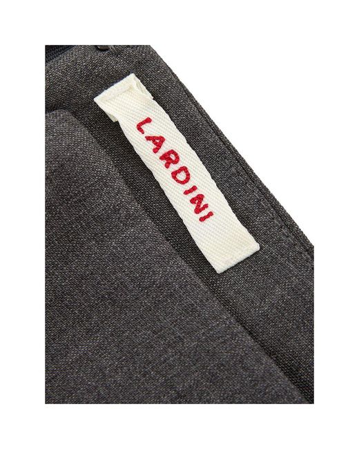 Lardini Gray Wool Skirt