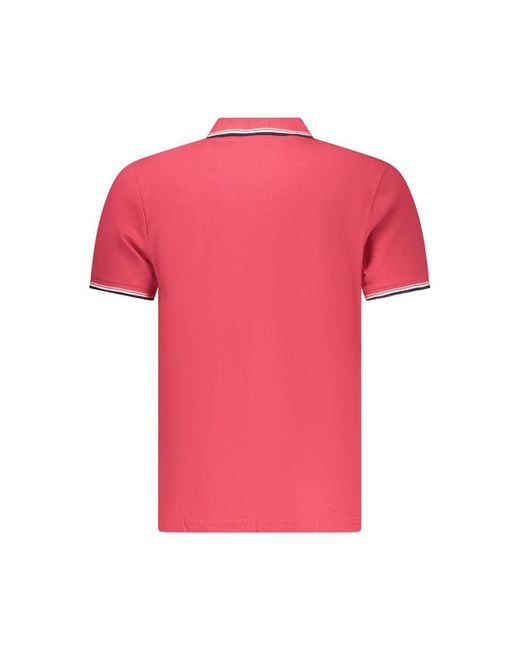 North Sails Pink Cotton Polo for men