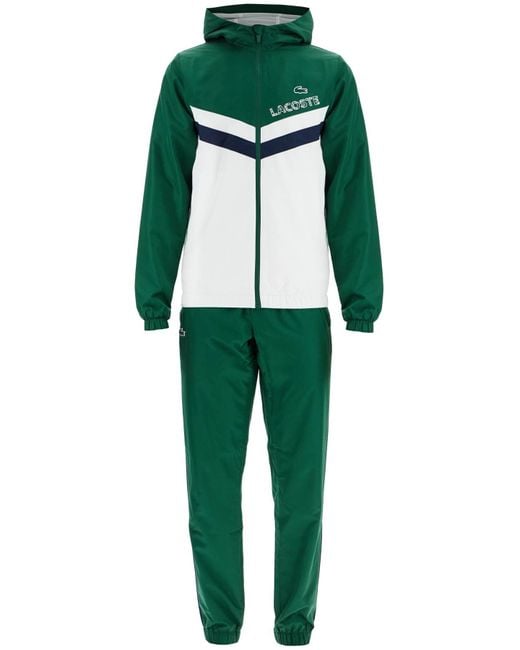 Lacoste Green Regular Fit Sports Tracksuit for men
