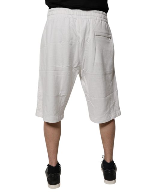 Dolce & Gabbana Gray Cotton Sweatmen's Bermuda Shorts for men