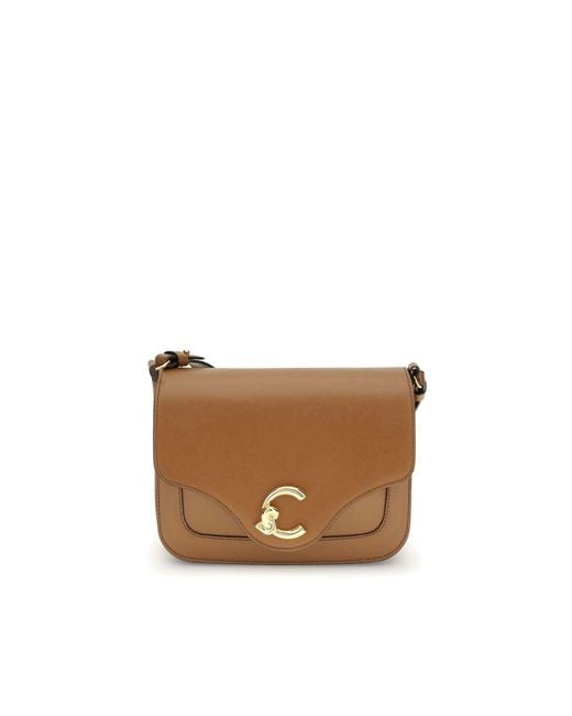 Coccinelle Brown C-Me Calf Cocker Small Shoulder Bag