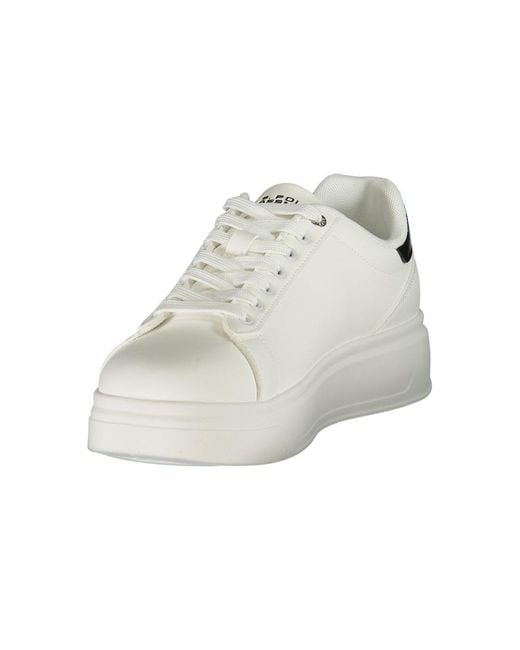 U.S. POLO ASSN. White Bianco Polyester Uomo Sneaker for men