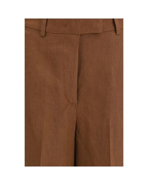 Lardini Brown Viscose Bermuda Shorts
