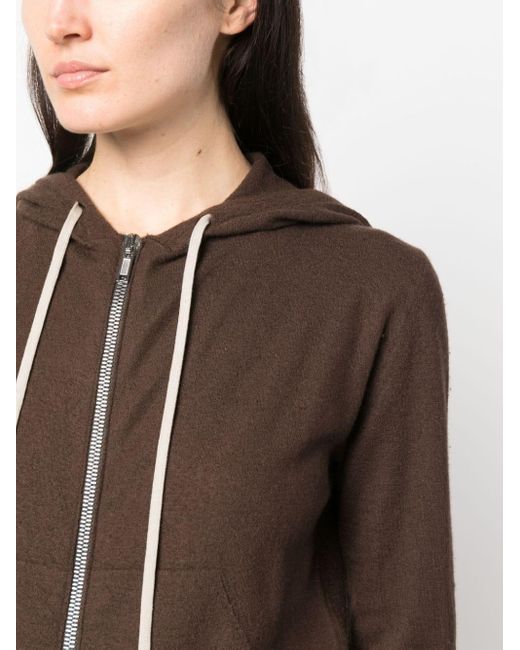 Rick Owens Brown Zip