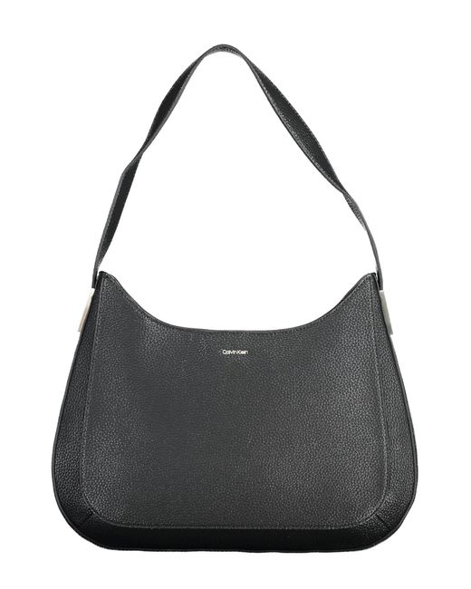 Calvin Klein Black Elegant One-shoulder Handbag