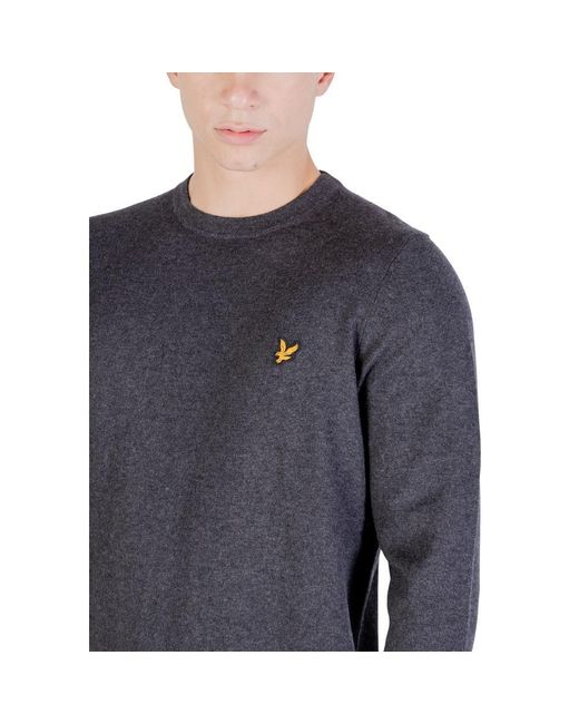 Lyle & Scott Blue Gray Cotton Sweatshirt for men