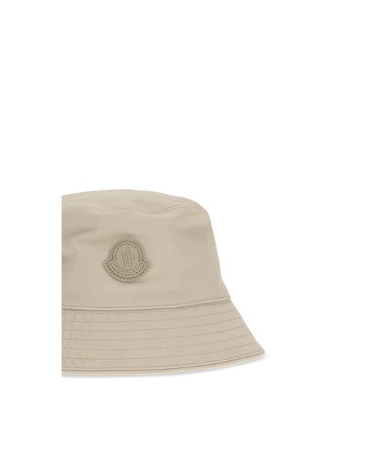 Moncler Natural Beige Cotton Bucket Hat for men