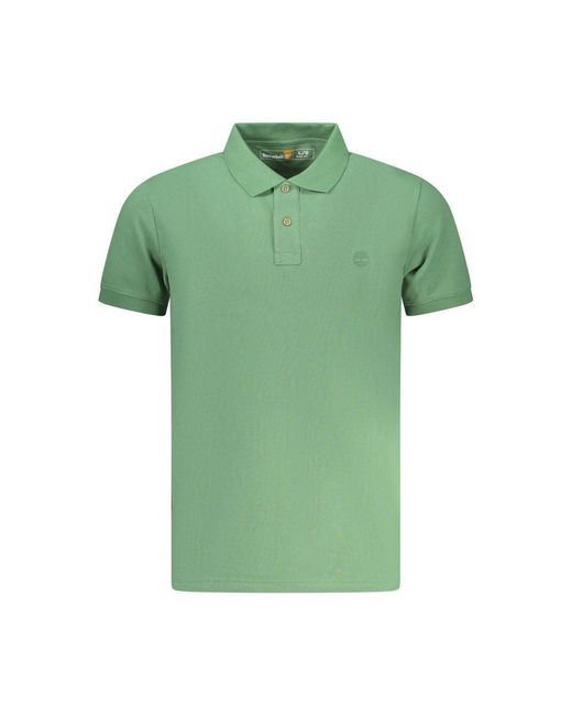 Timberland Green Verde Cotton Men Polo for men