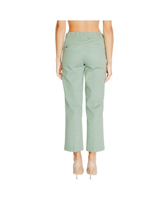 Street One Green Turquoise Cotton Jeans & Pant