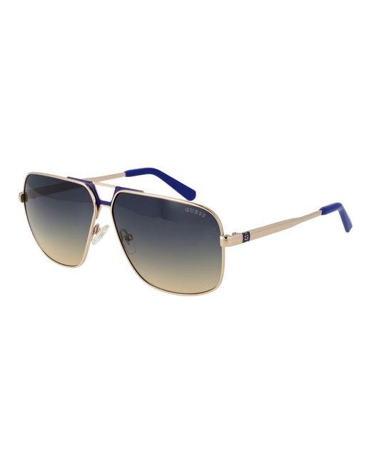 Guess Blue Silver Men Sunglasses for men