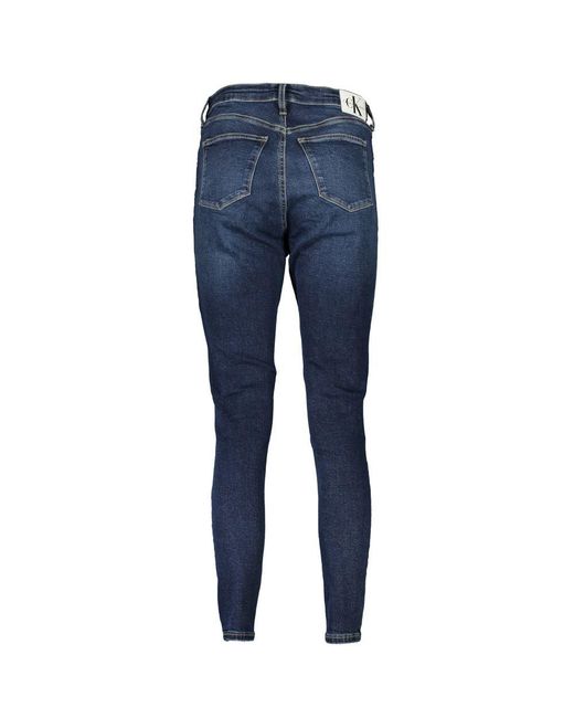 Calvin Klein Blue Chic High Rise Ankle Skinny Jeans