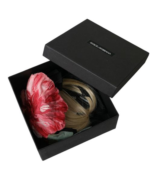 Dolce & Gabbana White Viscose Hair Parrucchiera Headband Diadem