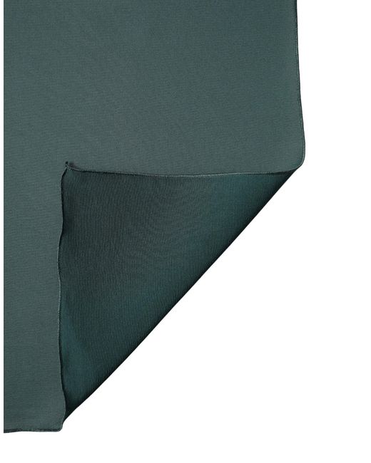 Dolce & Gabbana Green Silk Neck Wrap Shawl Stole 200Cm X 64C Scarf