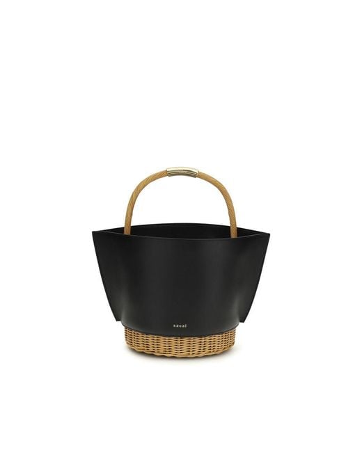 Sacai Black Shoulder Bags