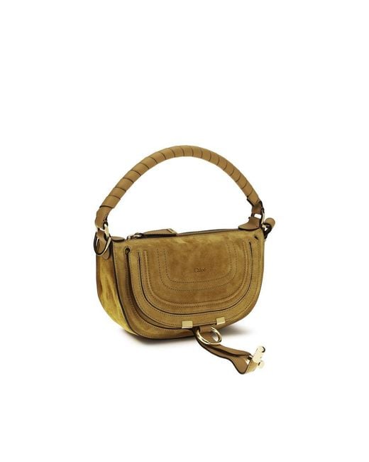 Chloé Metallic Brown Calf Leather Bos Taurus Shoulder Bag