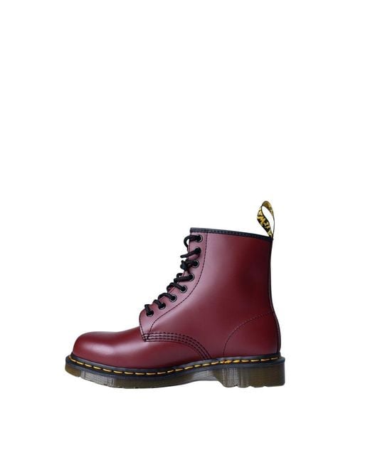 Dr. Martens Red Leather Boot
