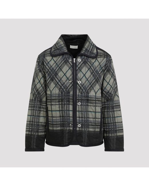 Craig Green Black Quilted Plaid Fade Cotton Jacket for Men Lyst