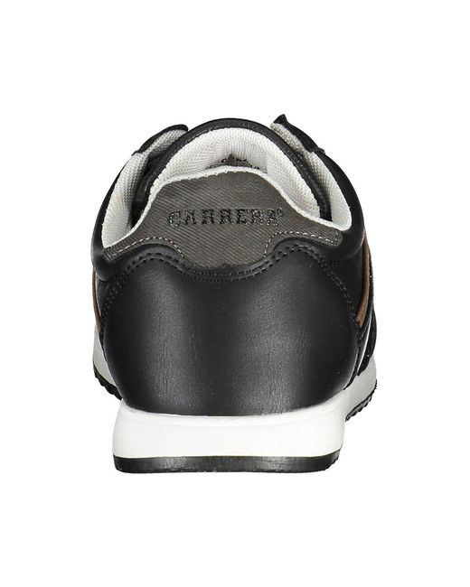 Carrera Black Sleek Eco-Leather Sneakers for men