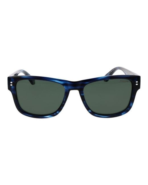 Polaroid Blue Recycled Polycarbonate Sunglasses for men