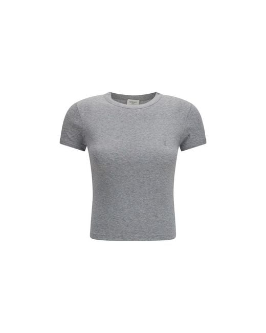 Saint Laurent Gray Cotton T