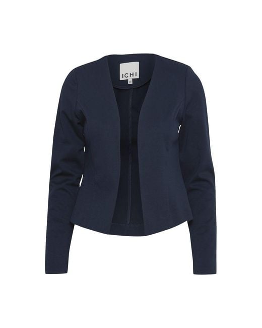 Ichi Blue Polyester Suits & Blazer