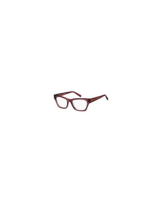 Tommy Hilfiger White Burgundy Acetate Glasses (frames)