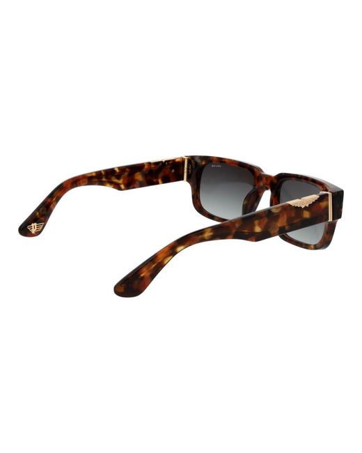 Police Brown Cellulose Acetate Sunglasses for men