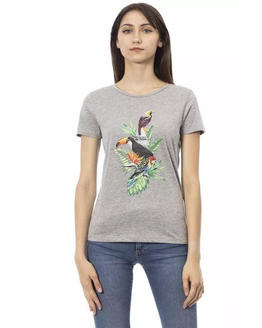 TRUSSARDI ACTION Gray Cotton T