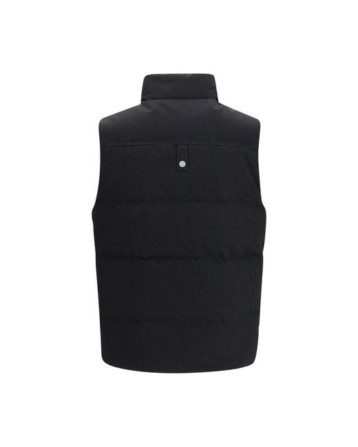 Moose Knuckles Black Cotton Sleeveless Jacket for men