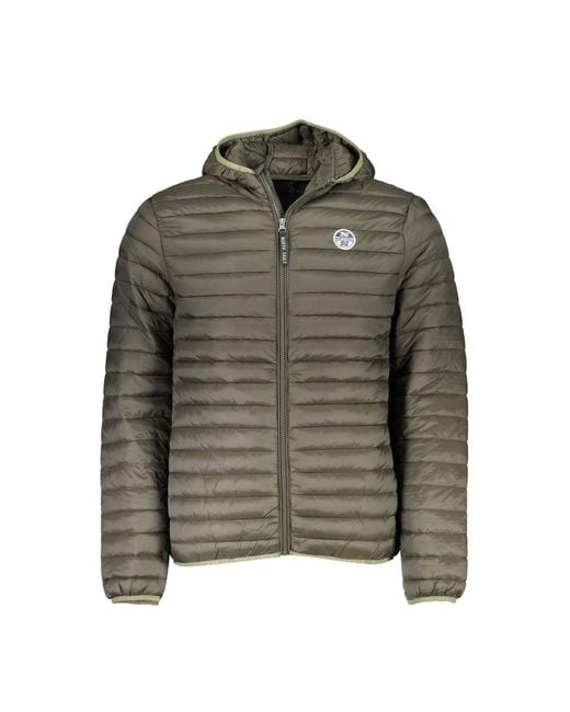 North Sails Green Polyamide Jacket for men