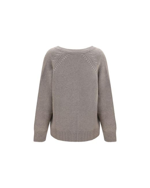 P.A.R.O.S.H. Gray Beige Cashmere Cardigan