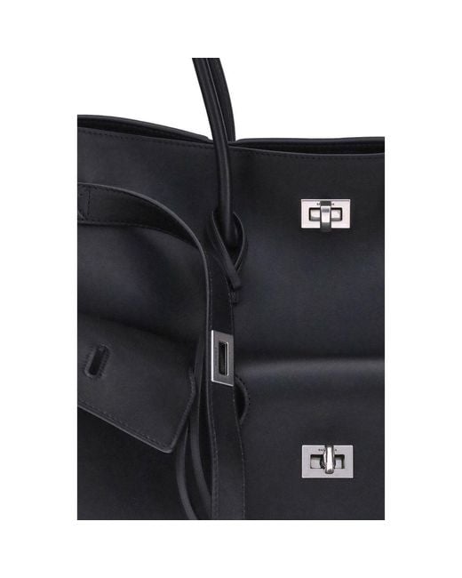 Balenciaga Black Bel Air Medium Shoulder Bag