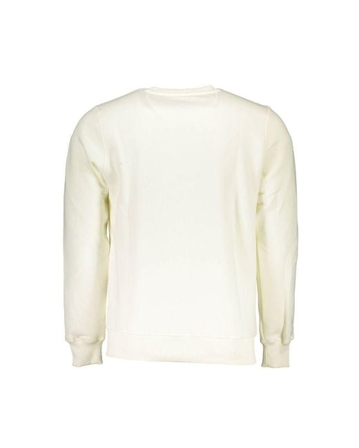 North Sails White Cotton Sweater for men