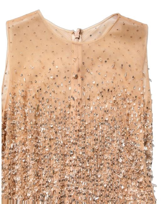 Dolce & Gabbana Brown Crystal Embellished Mermaid Gown Dress