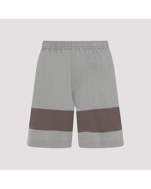 Craig Green Gray Grey Barrel Cotton Shorts for men