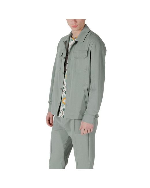 Antony Morato Gray Polyester Shirt for men