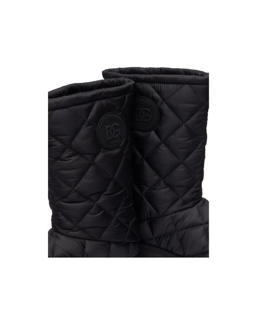 Dolce & Gabbana Black Nylon Boot for men