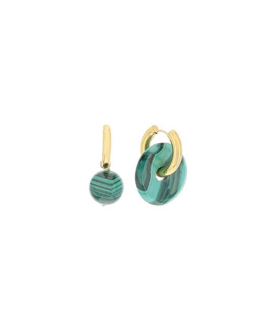 Timeless Pearly Blue Malachite Earrings