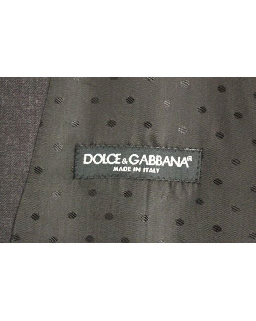 Dolce & Gabbana Black Dolce Gabbana Wool Stretch Dress Vest Gilet Weste for men