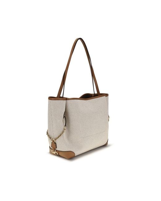 Chloé Multicolor Beige Cotton Shoulder Bag
