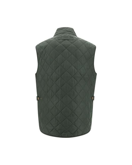 Barbour Green Polyamide Sleeveless Jacket for men