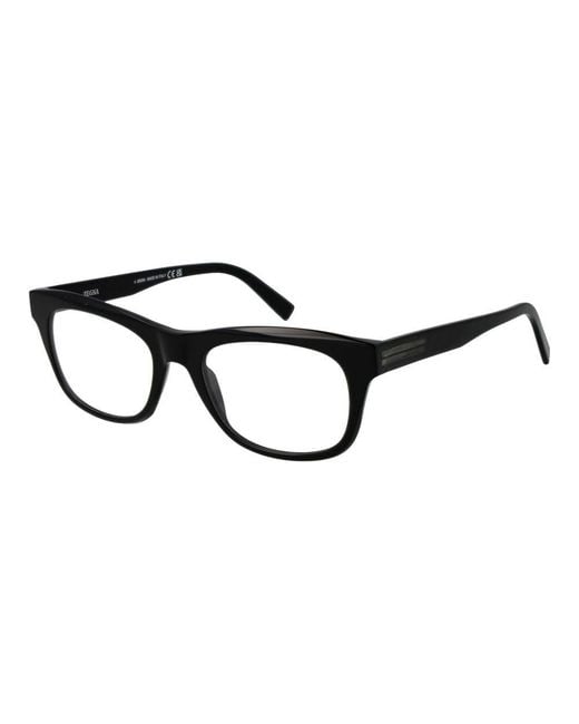 Zegna Black Acetate Glasses (Frames) for men