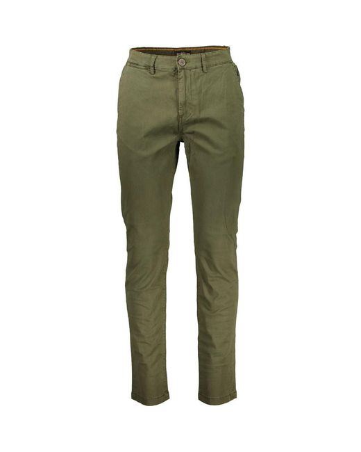Napapijri Green Trendsetting Cotton Trousers for men