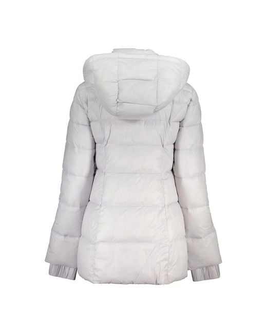 Patrizia Pepe Gray Bianco Poliammide Jacket
