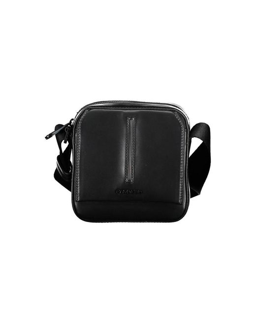 Calvin Klein Black Polyester Shoulder Bag for men