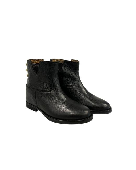 Borbonese Black Leather Boot