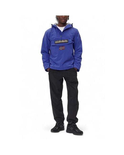 Napapijri Blue Polyamide Shell Jacket for men