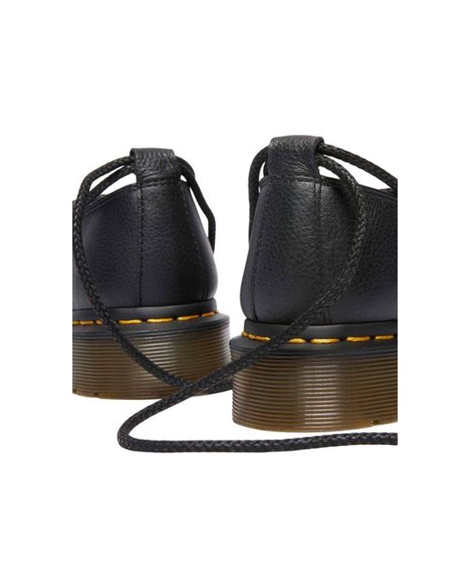 Dr. Martens Black Leather Platform Pumps