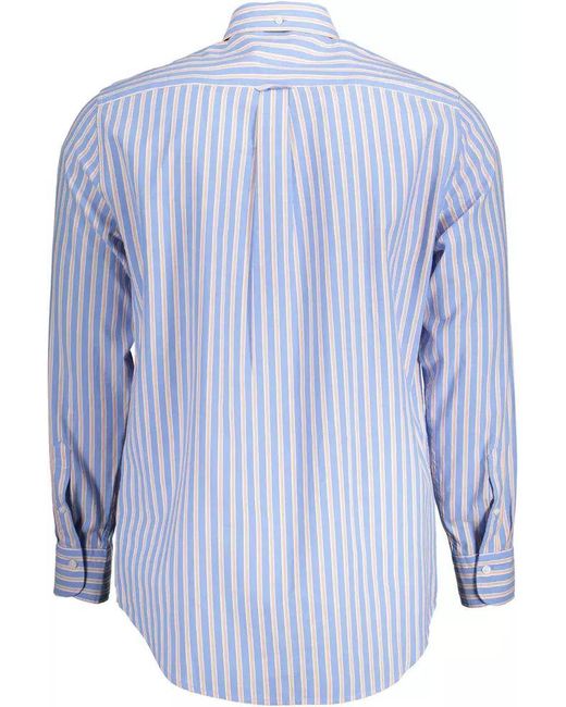 Gant Blue Ele Cotton Shirt For Men for men