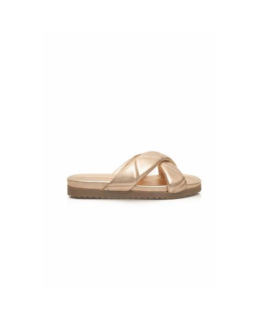 Cerruti 1881 Natural Beige Lambskin Sandal